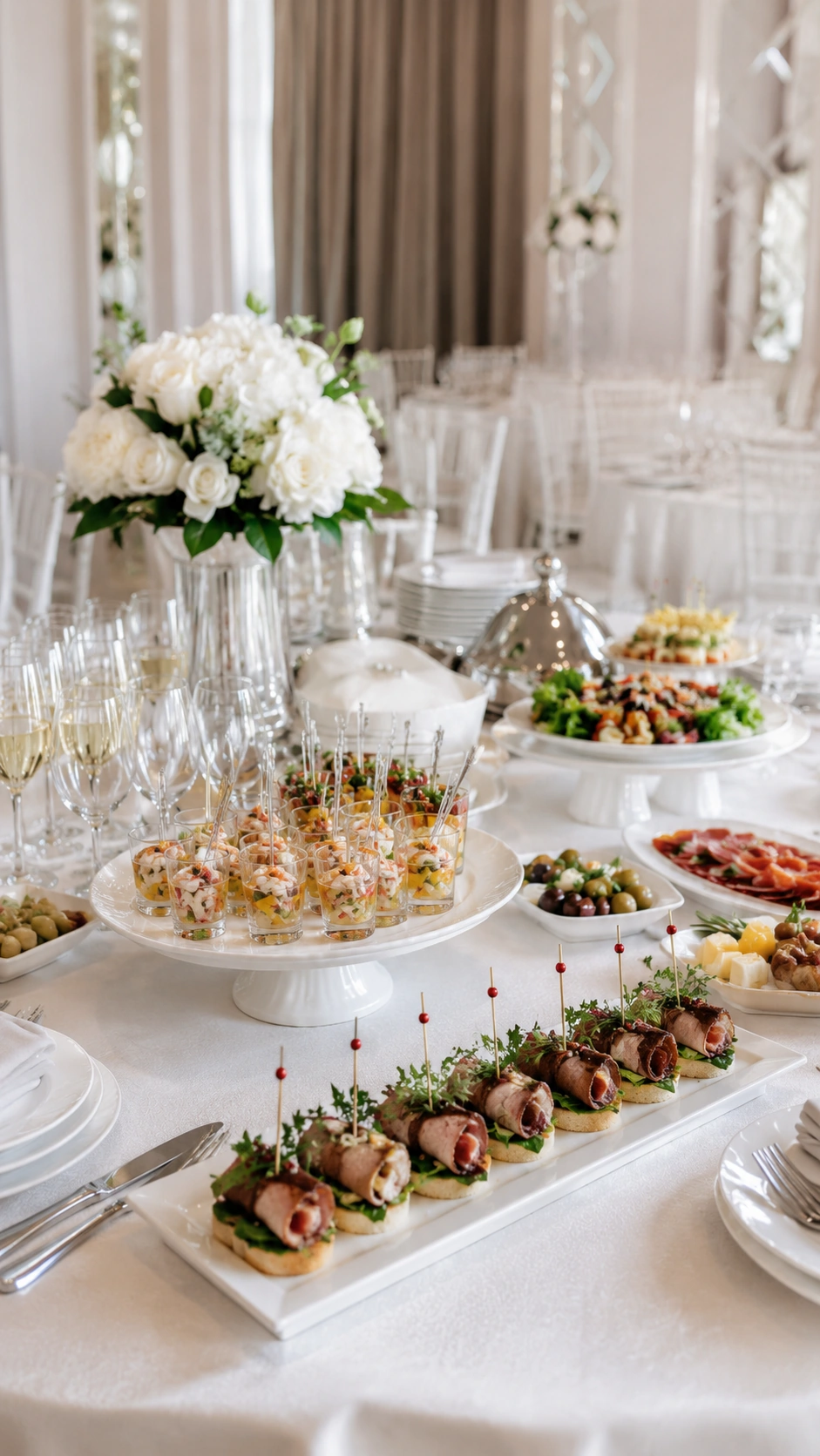 Фуршетная подача и закуски на свадьбе в Crystal Event Hall